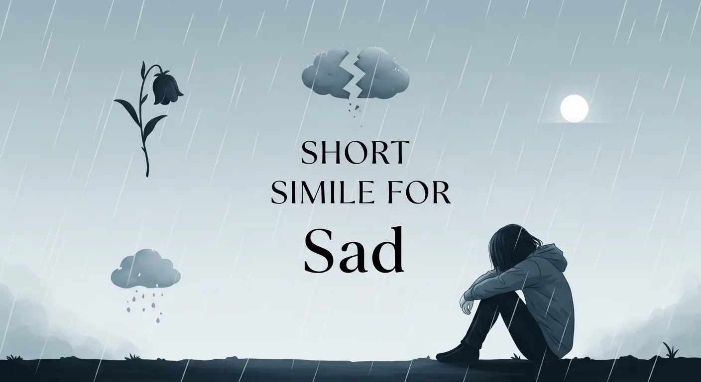 Short Simile for Sad