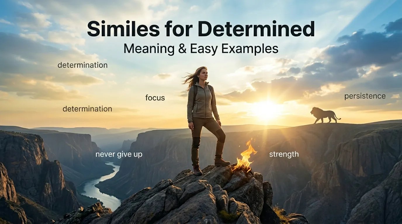 Similes for Determined