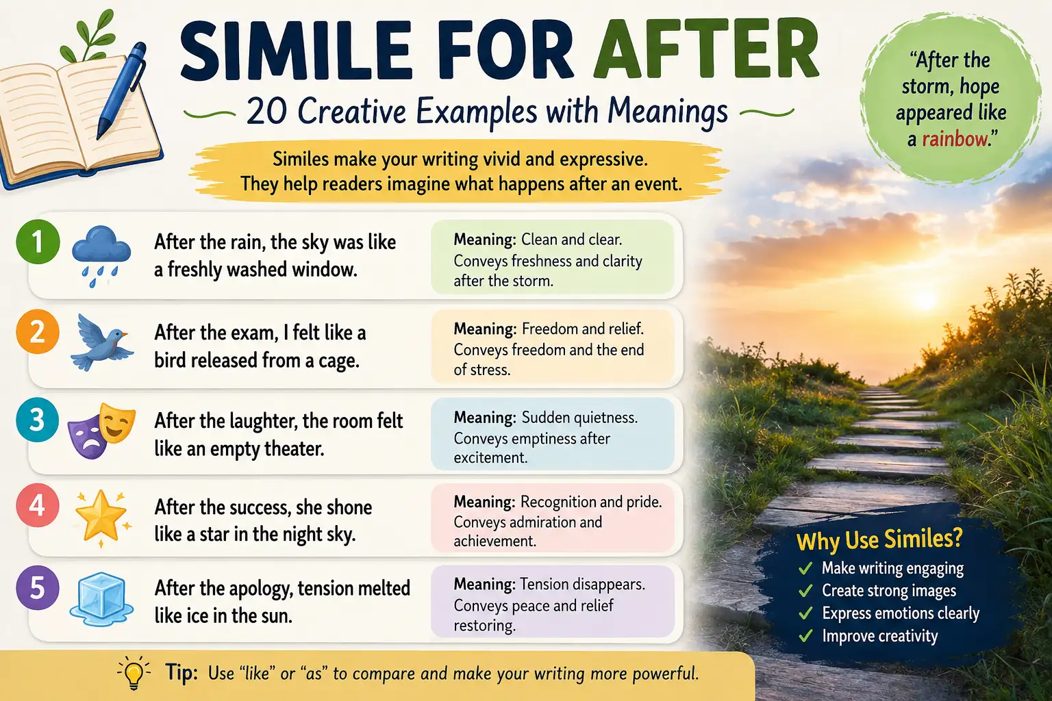 Simile for After